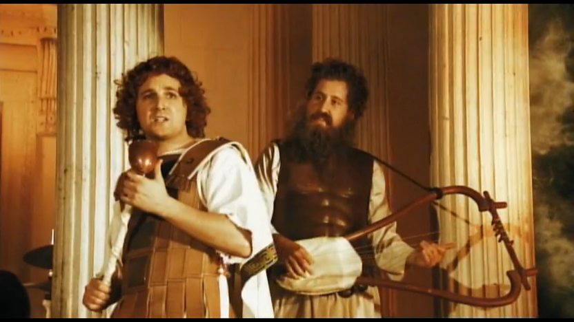Alexander the Great and a musician