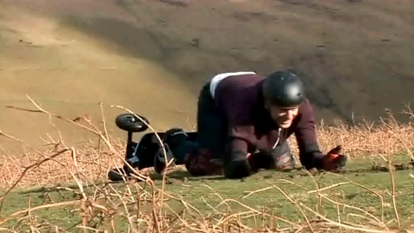 Tim with mountainboard