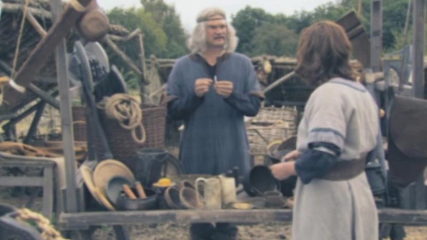 Market trader and villager