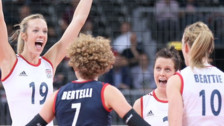 Ciara Michel and Team GB players at London 2012