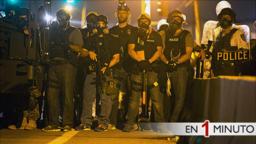 Policia antidisturbios en Misuri