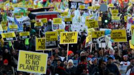 Manifestación durante la cumbre de Copenhague.