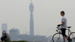 Panorámica de Londres bajo los efectos de la contaminación