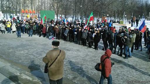Митинг памяти Немцова в Казани