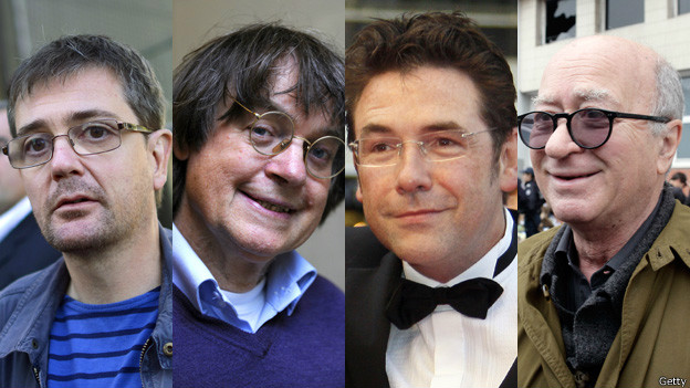 Caricaturistas Charb, Cabu, Tignous y Wolinski