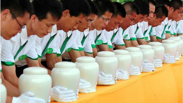 Competição de cremação na China | AFP