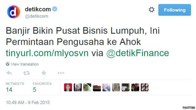 ahok kata banjir tentang Jakarta  banjir BBC macet lagi, TrenSosial: Indonesia  lagi