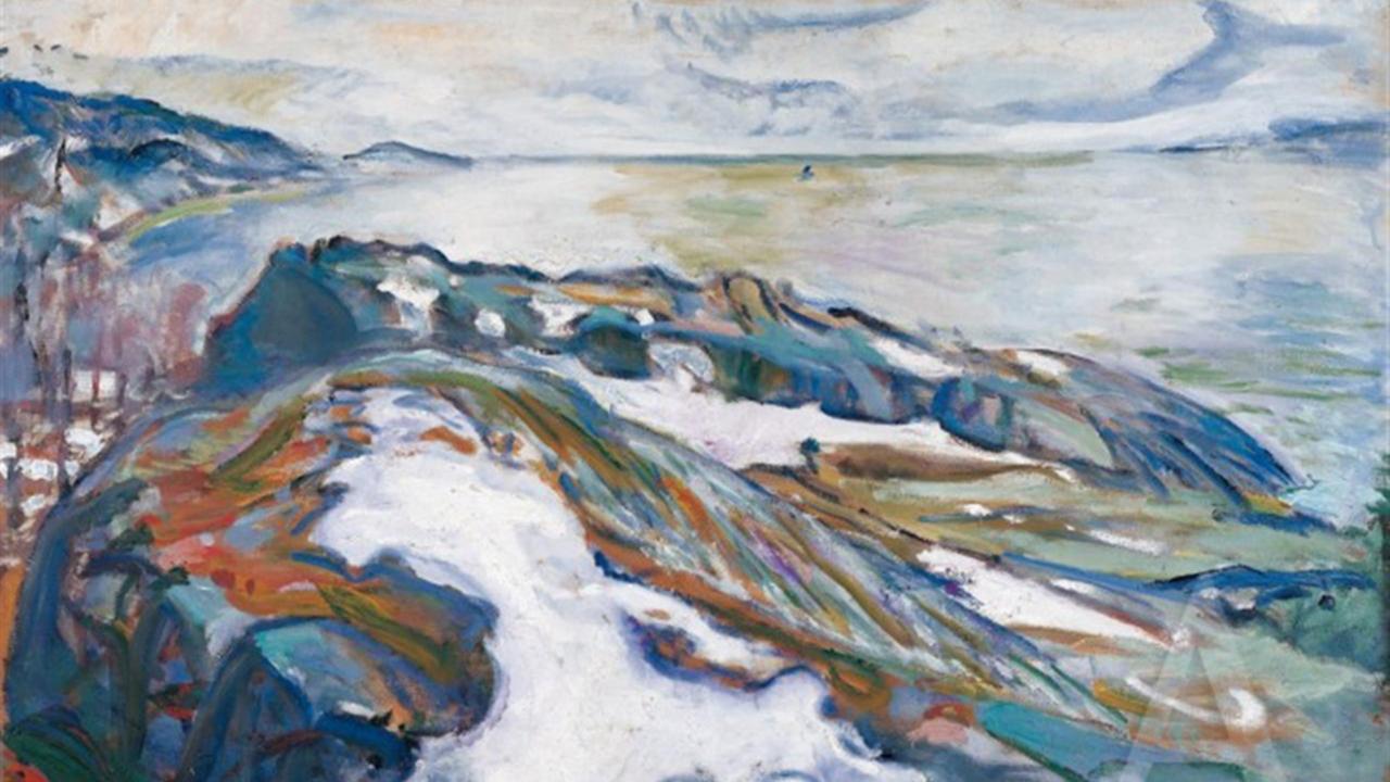 Winter Landscape by Edvard Munch (1915) 