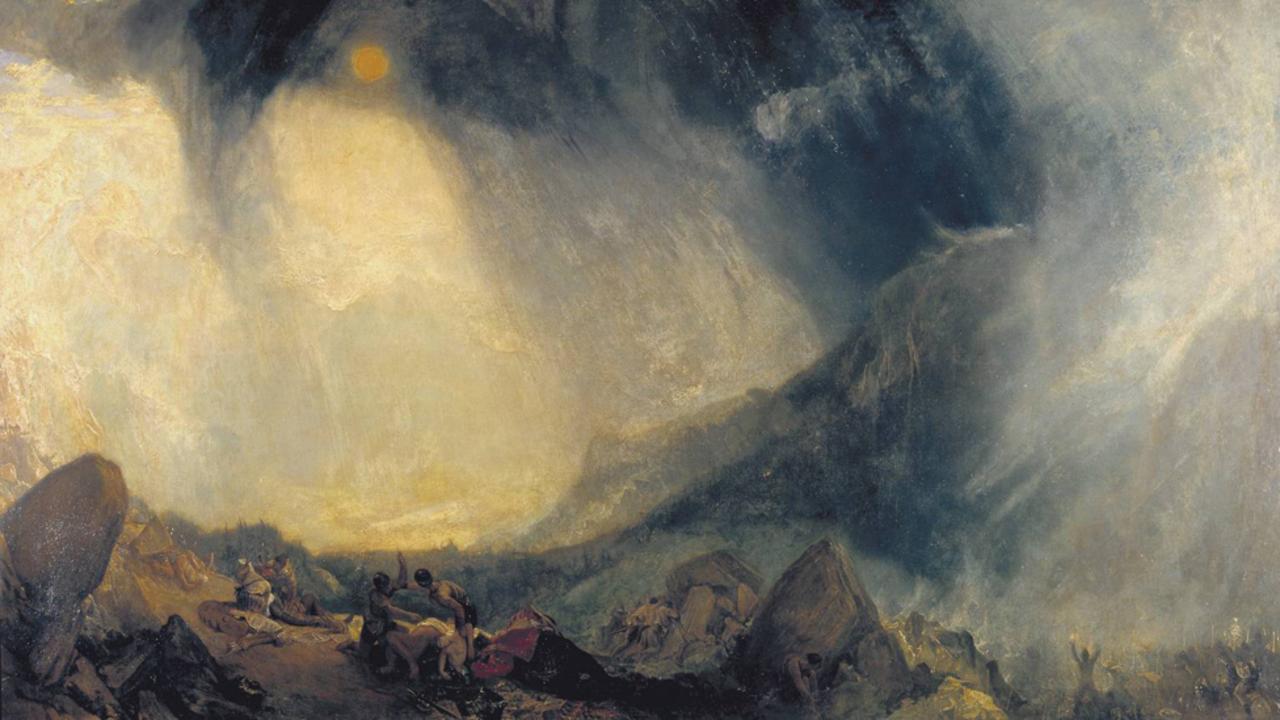 Snow Storm: Hannibal and his Army Crossing the Alps by JMW Turner (1812) 