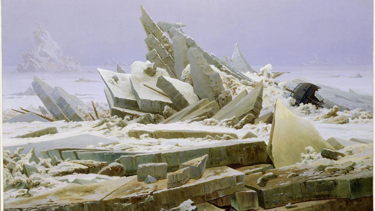 The Sea of Ice by Caspar David Friedrich (1824) 