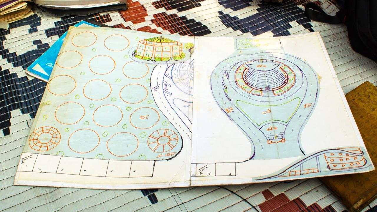 Bhatt's plans for Kathputli's own version of "Shakespeare's Globe" (Credit: Credit: Mariellen Ward) Bhatt's plans for Kathputli's own version of "Shakespeare's Globe" (Credit: Credit: Mariellen Ward)
