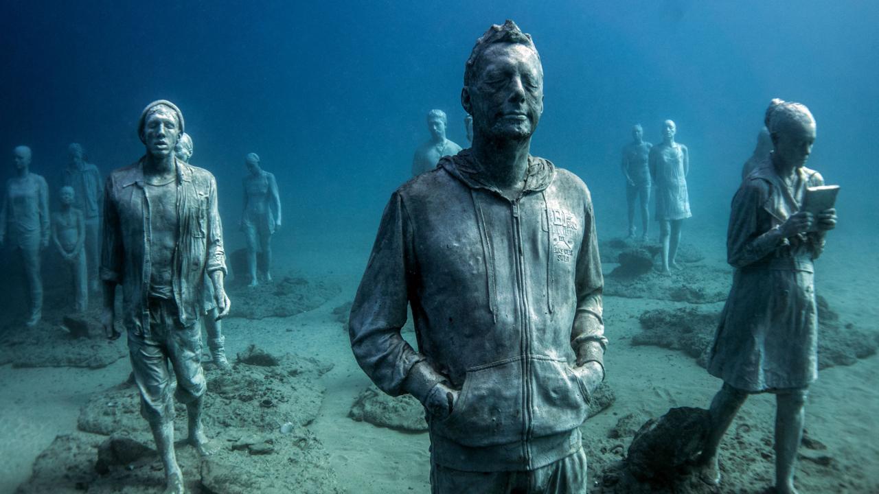 Sculptures in the Museo Atlantico