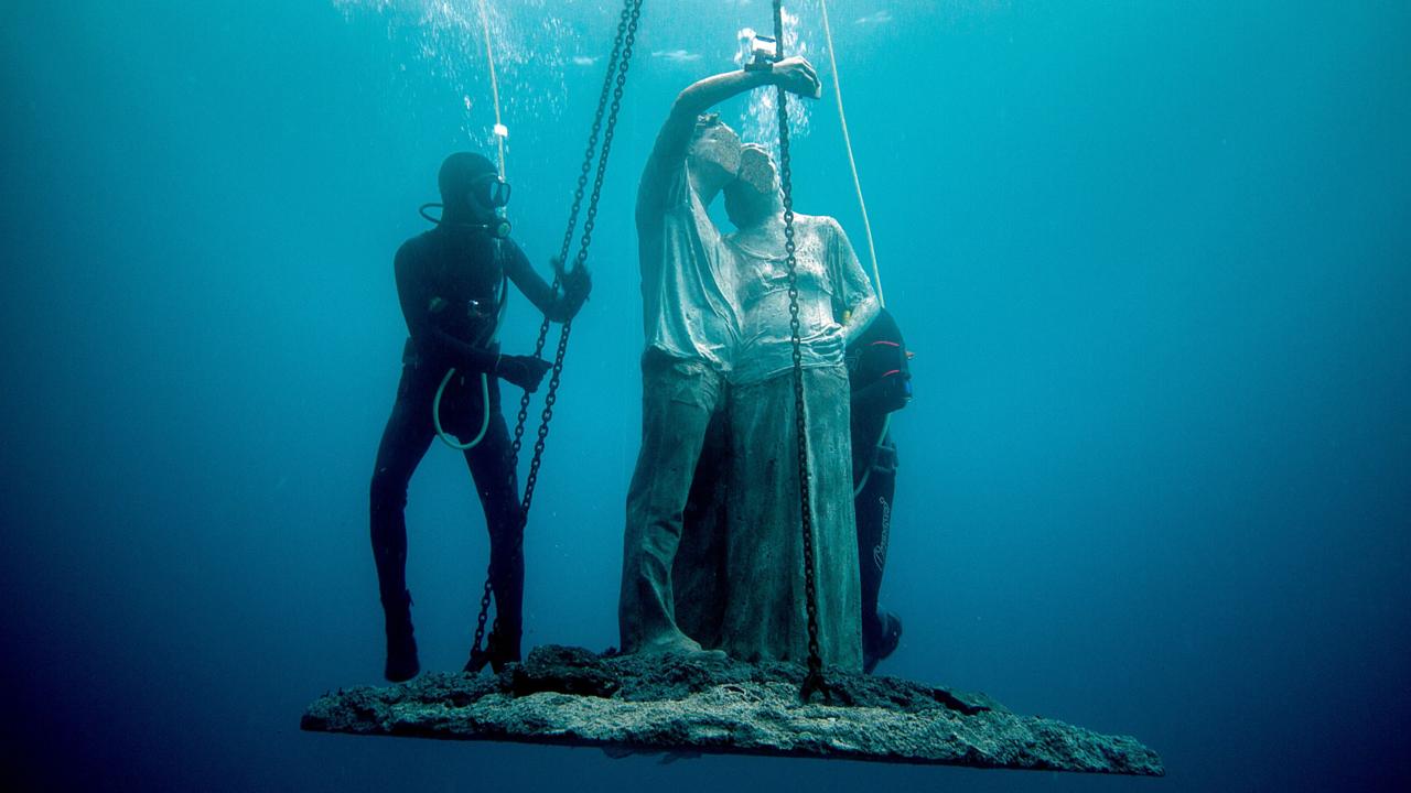 Sculptures in the Museo Atlantico