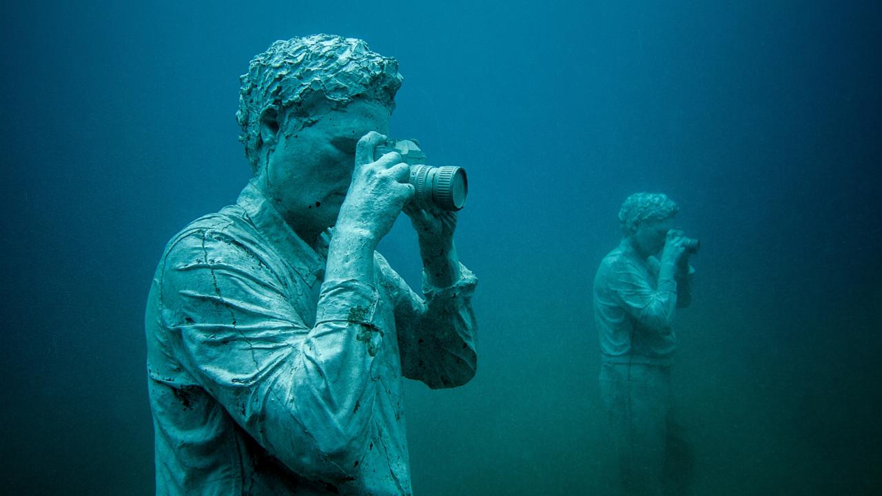 Sculptures in the Museo Atlantico