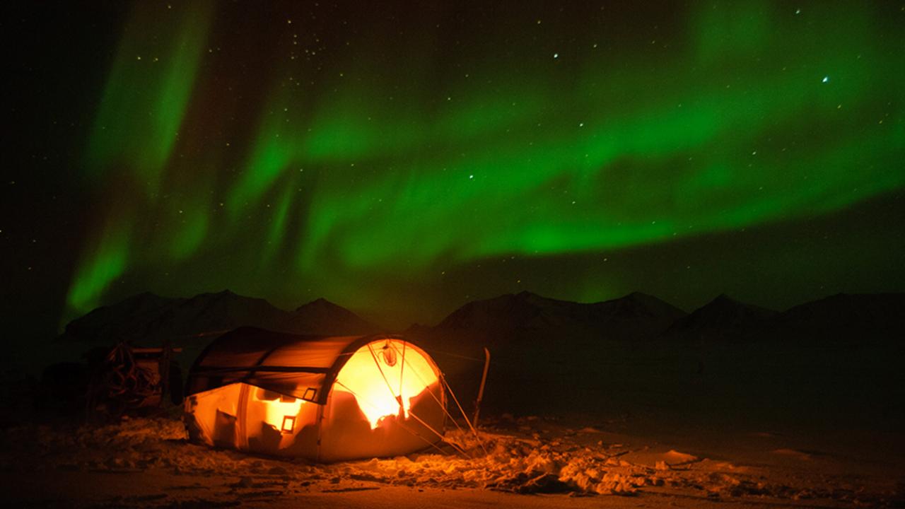 Northern lights over northeastern Greenland (Credit: Morten Hilmer)