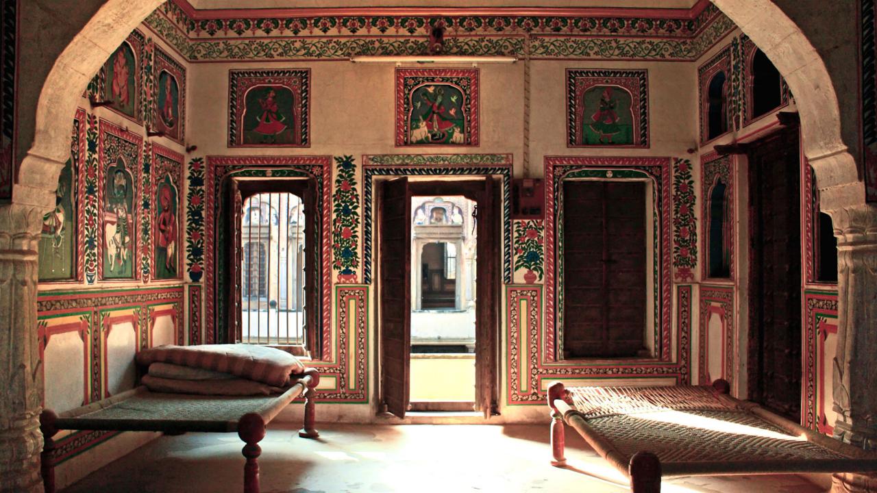 Frescoes adorn every surface Frescoes adorn every surface