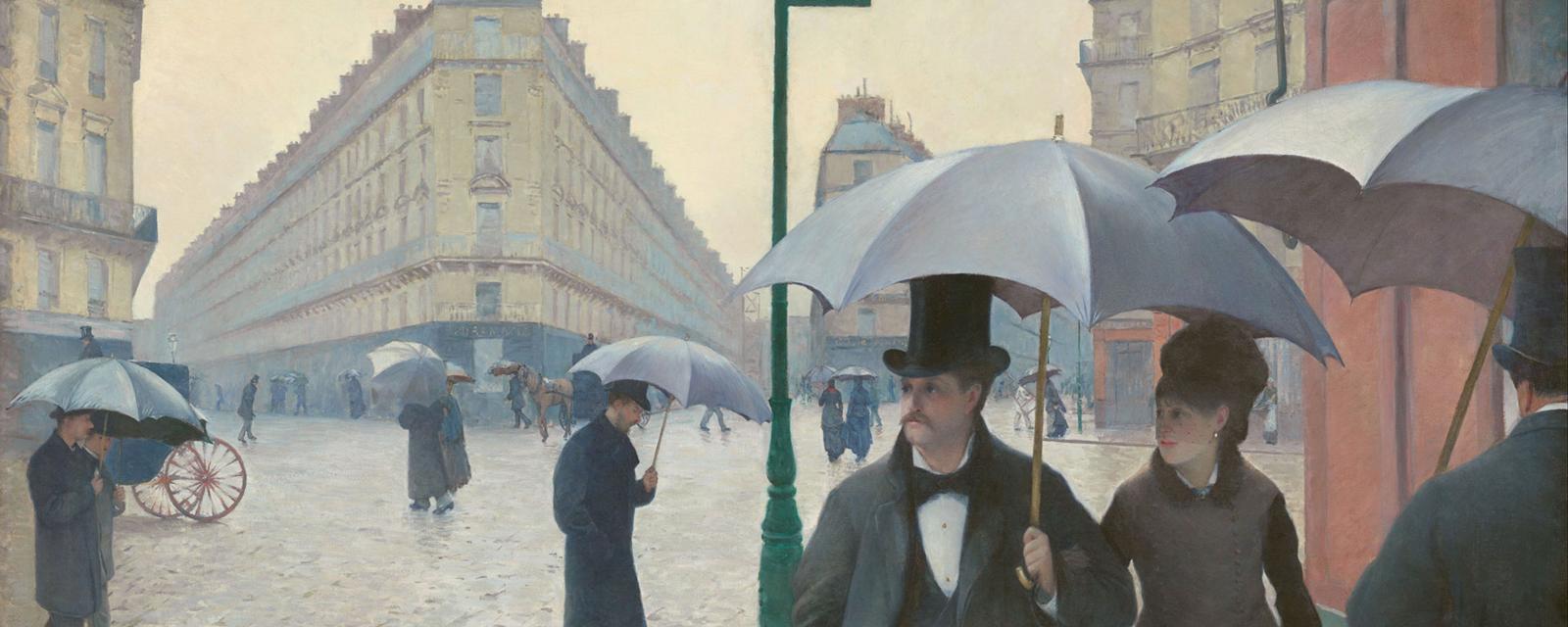 Paris Street, Rainy Day (Credit: Gustave Caillebotte)