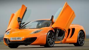 THE ALTERNATIVE: Scissor-doored British rocket, available right now. (McLaren Automotive)