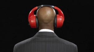 Man with headphones