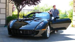 The musician with his 599 GTB Fiorano. (Courtesy Fabrizio Sotti)