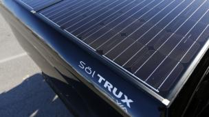 VIA Motors' SölTRUX solar pickup bed cover