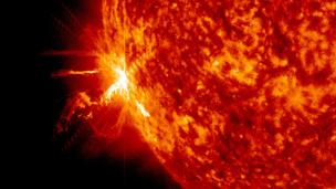 Solar outburst
