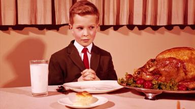 Boy sitting at a table