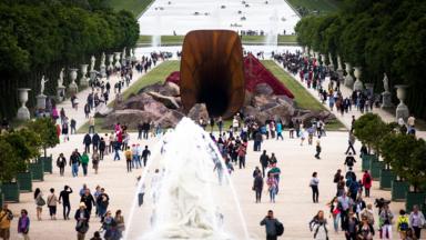 Anish Kapoor’s steel sculpture Dirty Corner was dubbed “the queen’s vagina” (Credit: Credit: EPA/Alamy)