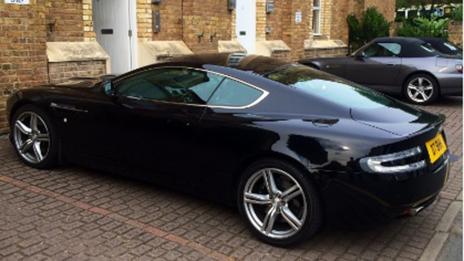 Hanton's '007 edition' Aston Martin DB9. (Bobby Holland Hanton)