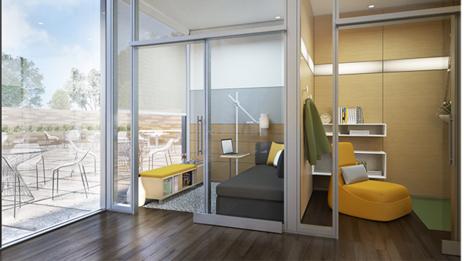 Steelcase has designed offices for introverts or those needing more privacy. (Steelcase)