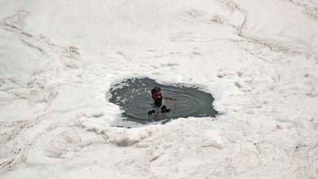 The polluted Yamuna river in India (Getty Images)