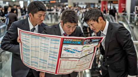 Japan has some of the most extensive job fair offerings. (Credit: Chris McGrath/Getty)