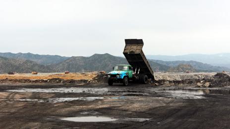 A coal mine in Baotou (Credit: Liam Young/Unknown Fields)