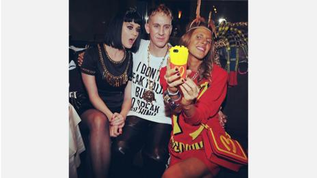 Design houses like Burberry and Moschino capitalise on online buzz (Credit: @katyperry)