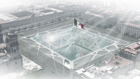 The proposed Earthscraper in Mexico City (Credit: BNKR Arquitectura)