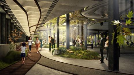 A design for New York City's Lowline, an underground park (Credit: Raad studio)