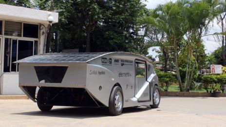 Manipal University's SERVe solar-electric car
