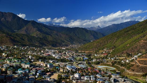 Thimphu, capital of Bhutan (Credit: Credit: Thomas Halle/Getty)