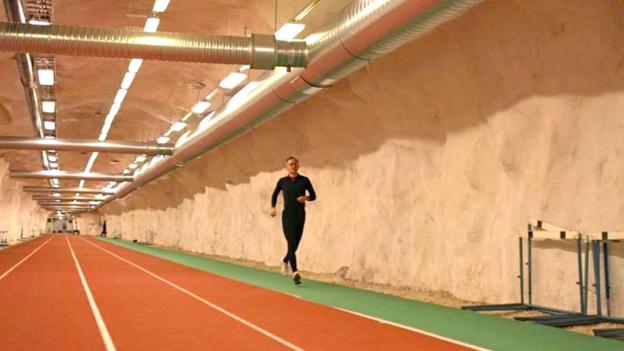 A running track underneath Helsinki in Finland (Credit: City of Helsinki)