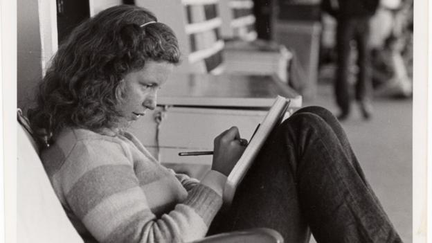 The author's mother on a Semester at Sea trip (Credit: Credit: Rebecca Isaak) The author's mother on a Semester at Sea trip (Credit: Credit: Rebecca Isaak)