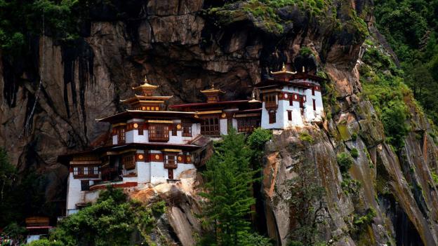 Bhutan, monastery, spiritual, Buddhism, enlightenment, Tiger's Nest Monastery (Credit: Credit: Manan Vatsyayana/Getty)