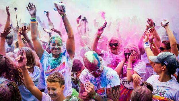 A Color Run in Stockholm (Credit: Credit: Jonathan Nackstrand/Getty) A Color Run in Stockholm (Credit: Credit: Jonathan Nackstrand/Getty)