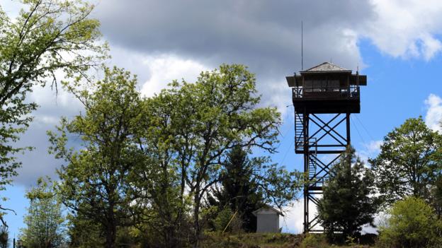 The fire tower in Pickett Butte (Credit: Credit: Britany Robinson) The fire tower in Pickett Butte (Credit: Credit: Britany Robinson)