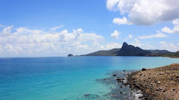 Blue paradise on the coast of Nhat Beach (Credit: Credit: Tom Westbrook)