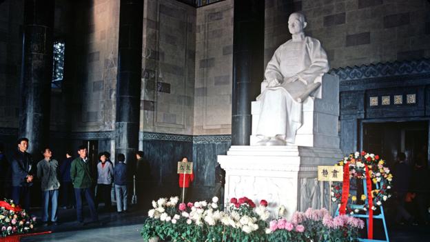 The stone image of Chinese leader Sun Yat-sen (Credit: Credit: Alain Le Garsmeur/Getty) The stone image of Chinese leader Sun Yat-sen (Credit: Credit: Alain Le Garsmeur/Getty)