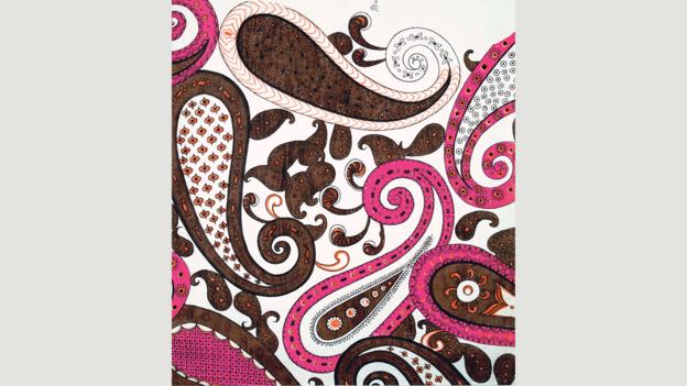 This 1960 paisley design by Ceraggio was originally a Persian fertility symbol (Credit: Credit: Copyright of Liberty Fabric Limited)