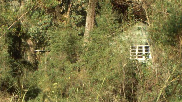 Dian Fossey's first cabin at the Karisoke Research Center (Credit: Ian Redmond)