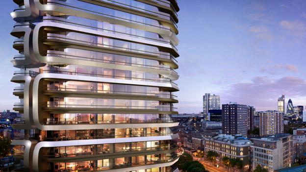 The Canaletto Tower in London, United Kingdom (Credit: UNStudio)