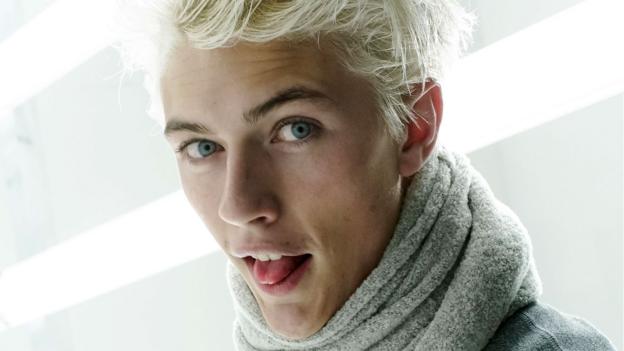 Lucky Blue is the male model of the moment who captures the zeitgeist (Credit: Credit: Rex Features)