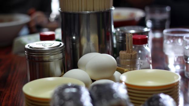 Boiled eggs can be added to the restaurant’s famous ramen (Credit: Credit: Danielle Demetriou)